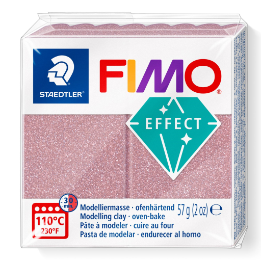 Modelling Clay Fimo Effect Ros? Gold Glitter 57g (2 oz) – FIMO Modeling Clay & Accessories | STAEDTLER