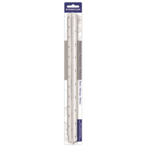 987-18-1BK STAEDTLER-Mars Limited TRIANG.RULER ARCHITEC.30cm – Drafting Products | STAEDTLER