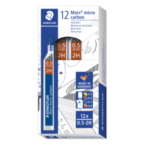 250-05-2H STAEDTLER-Mars Limited MARS M. 0.5mm 2H 12 TUBES O – Pencils and Accessories | STAEDTLER