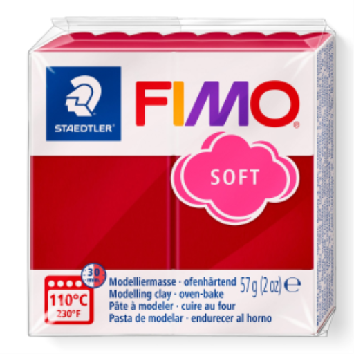 Modelling Clay Fimo Soft Cherry Red 57g (2 oz) – FIMO Modeling Clay & Accessories | STAEDTLER