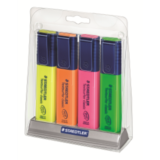 364-SC4 STAEDTLER-Mars Limited HIGHLIGHTER TEXTSURFER ASS. – Markers Highlighters | STAEDTLER