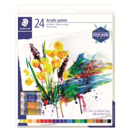 8500-C24-02 STAEDTLER-Mars Limited ACRYLIC PAINT 12ml TUBES* – Products for Artists | STAEDTLER