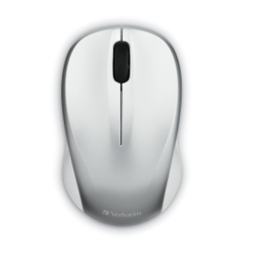 Verbatim Silent Wireless Blue LED Mouse Silver – Keyboards & Mice | Verbatim
