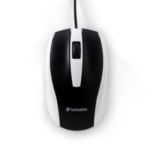 Verbatim Wired Optical Bravo Mouse - White – Keyboards & Mice | Verbatim