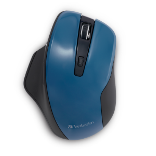 Verbatim Silent Ergo Wrls Blue LED Mouse-drk teal – Keyboards & Mice | Verbatim