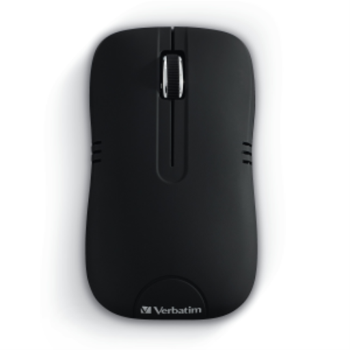 Verbatim Commuter Series Wireless Optical Mouse ? 1200 DPI, 2.4GHz Nano Receiver, Ambidextrous Design ? Matte Black (99765) – Keyboards & Mice | Verbatim