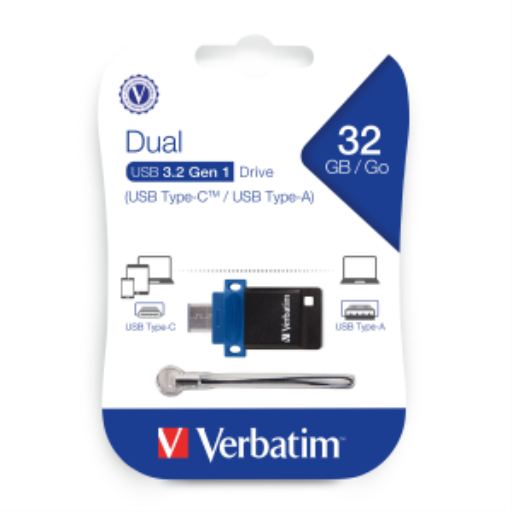 Verbatim 32GB SnG Dual USB 3.0 for USB-C Device – USB Keys | Verbatim