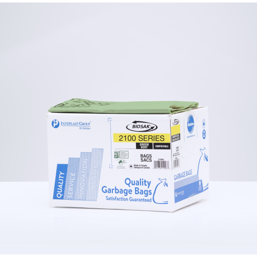 30 X 38 Green 125 Bags Compostable – Garbage Bags | Inteplast Group W. Ralston