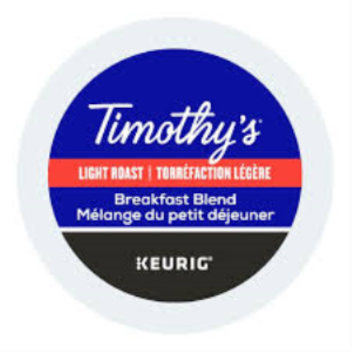COFFEE-K CUP TIMOTHY'S BREAKFAST BLEND LIGHT ROAST-06771 24/BX – K-Cups | Keurig Canada Inc.