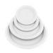 Compostable Round Plate White 9" Pack 50 – Food Service | Globe Commercial Products