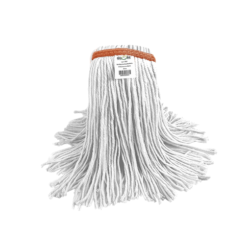 Syn-Pro Synthetic Wet Mop 20oz Narrow Band White – Floor Cleaning | Globe Commercial Products