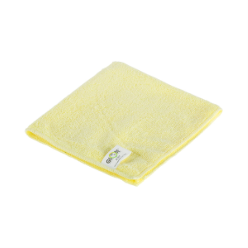 16"x16" Microfiber Cloth 240GSM Yellow (Pack of 10) – Microfiber | Globe Commercial Products