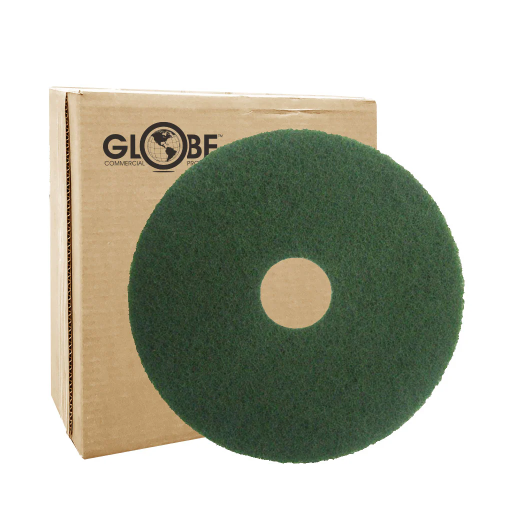20" Green Scrubbing Floor Pad – Floor pads | Globe Commercial Products
