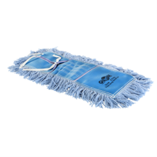 Pro-Stat? Dust mop head 18" x 5" Blue Tie-On – Floor Cleaning | Globe Commercial Products