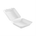 Compostable Hinged Containers - 6" X 6" X 3" / White (pack of 50) – Food Service | Globe Commercial Products
