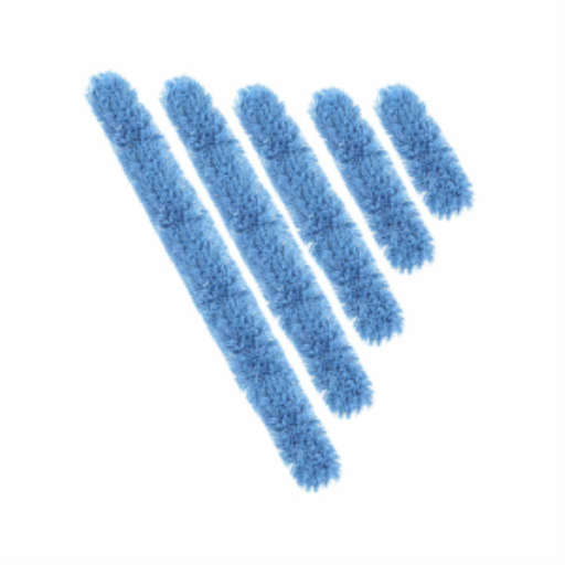 Q-Stat?Electrostatic Dust Mop 24"x5" Blue Tie-On – Floor Cleaning | Globe Commercial Products