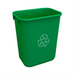 Soft Wastebaskets 39L Green – Waste | Globe Commercial Products