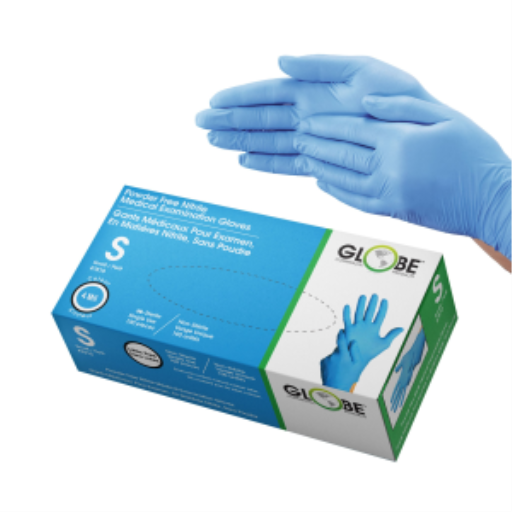 Nitrile Gloves Powder Free 4mil Sky Blue Medical - Small (box of 100) – Gloves | Globe Commercial Products