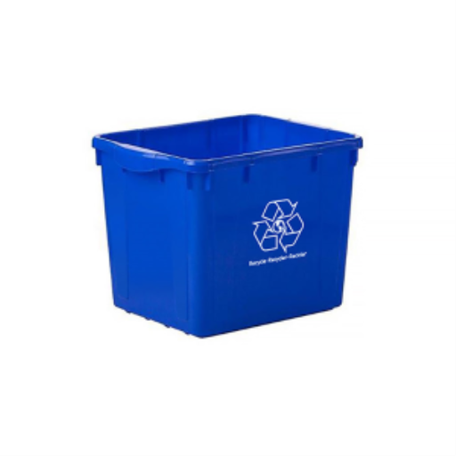 16 Gallon Curbside Recycling Bin – Waste | Globe Commercial Products