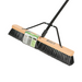24" Assembled Wood Block Commercial push broom w/Medium Fibers and 54" metal handle – Floor Cleaning | Globe Commercial Products