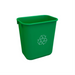 Soft Wastebasket 26L Green – Waste | Globe Commercial Products
