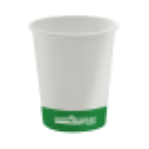 Hot/Cold Compostable Paper Cups - 8oz / White (50 cups Per Pack) – Food Service | Globe Commercial Products