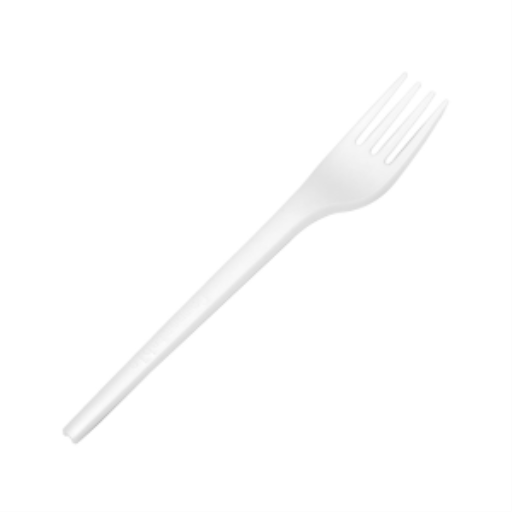 Compostable Forks - 6.25"H, White, CPLA, 100 per pack – Food Service | Globe Commercial Products