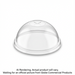 Clear PET Dome Lids with Hole for Clear PET Cold Cups 12oz-20oz, Sleeve of 50 – Food Service | Globe Commercial Products