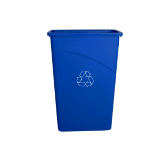 Slim Container 23 Gallon Blue – Waste | Globe Commercial Products