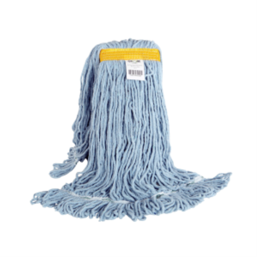 Syn-Pro? Synthetic Looped End Wet Mop Narrow Band Blue 24ozBagged – Floor Cleaning | Globe Commercial Products