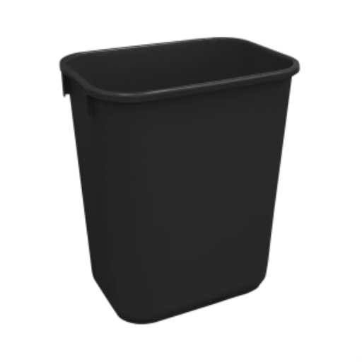 Soft Wastebasket 39L Black – Waste | Globe Commercial Products