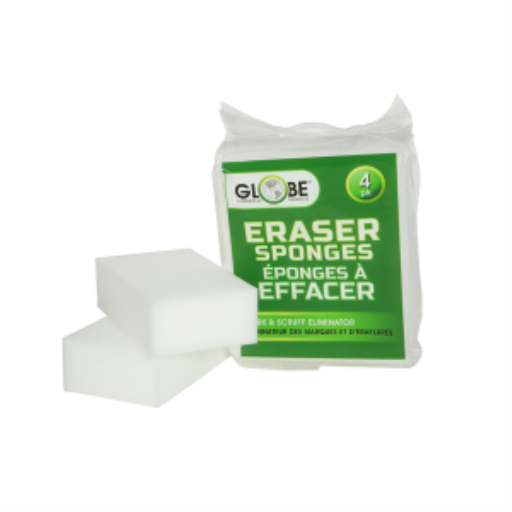 4.75"x2.75"x1.375" Large Erase-It-Sponge 4 per bag (36 Packs per case) – General Cleaning | Globe Commercial Products