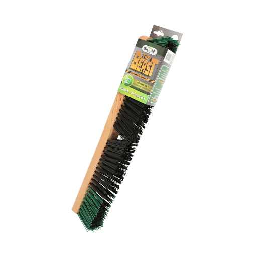 24" Heavy-Duty Commercial Push broom head-Rough Fibers – Floor Cleaning | Globe Commercial Products