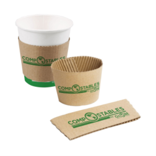 Coffee Cup Sleeves - 12 Oz to 20 Oz / Brown, Pack of 50 – Food Service | Globe Commercial Products