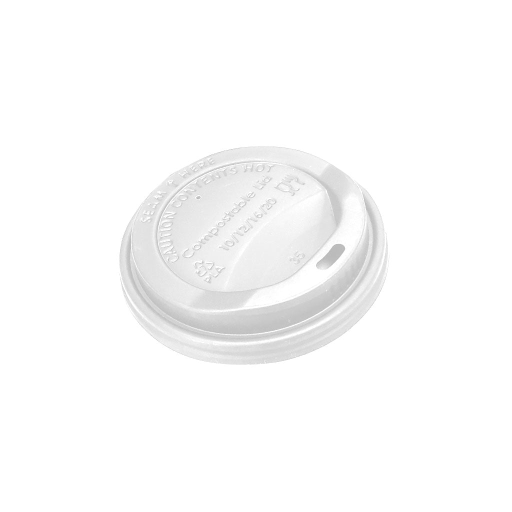 Compostable Dome Sip Lid - 8oz / White (Pack of 50) – Food Service | Globe Commercial Products