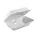 Compostable Hinged Containers - White / 9" x 6" x 3" (pack of 50) – Food Service | Globe Commercial Products