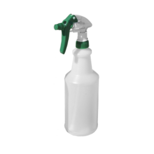 32oz Sprayer Set - Green HD Trigger with 9.25" Tube – General Cleaning | Globe Commercial Products