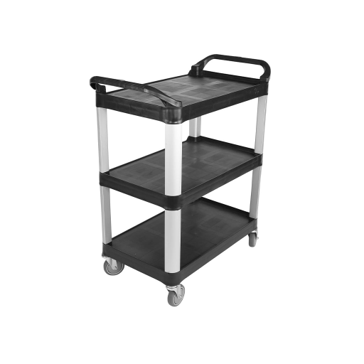 Utility Cart Small - Black 33"L x 17"W x 37H – Material Handling | Globe Commercial Products