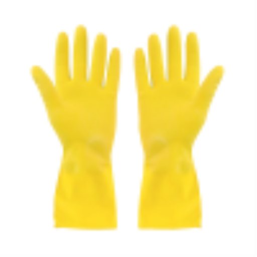 Rubber Gloves Flocklined? Yellow X-Large Extended Cuff - (12 pairs) – Gloves | Globe Commercial Products