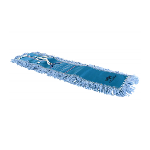 Pro-Stat? Dust mop head 36" x 5" Blue Tie-On – Floor Cleaning | Globe Commercial Products