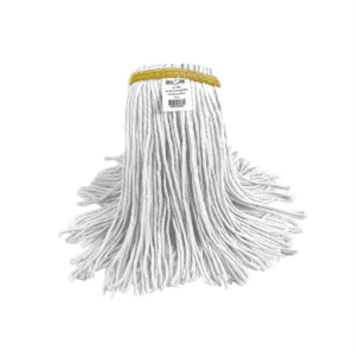 Syn-Pro? Synthetic Wet mop Narrow Band 24oz Cut End White – Floor Cleaning | Globe Commercial Products