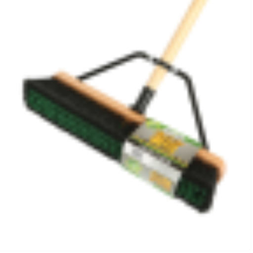 18" Assembled Wood Block Contractor push broom-Medium fibers – Floor Cleaning | Globe Commercial Products