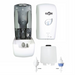 Touch-Free Dual Tip Bulk Lotion or Foam Soap Dispenser - White – Washroom Care | Globe Commercial Products