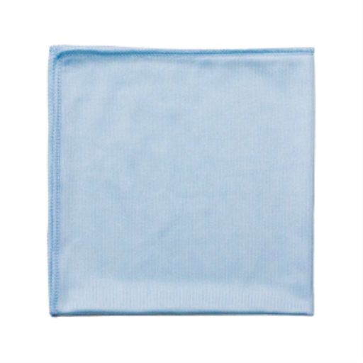 14?x14? Glass/Mirror Microfiber Cloth Blue (Pack of 10) – Microfiber | Globe Commercial Products