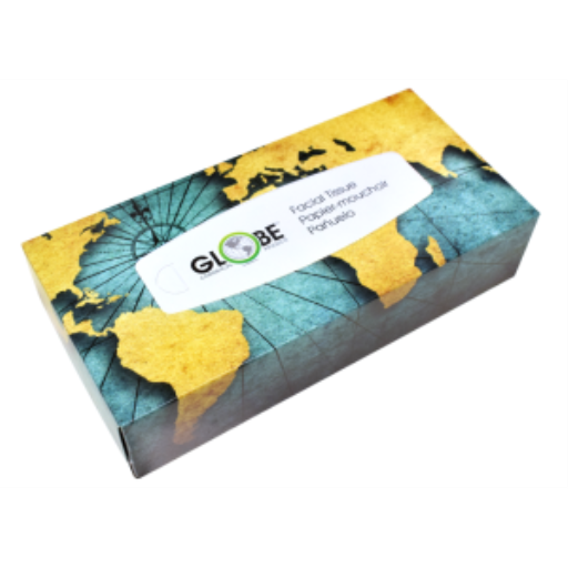 Globe Commercial Facil Tissue, Box of 100 – Washroom Care | Globe Commercial Products