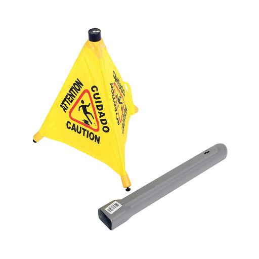 Pop-Up Safety Cone with Storage Tube – Safety | Globe Commercial Products