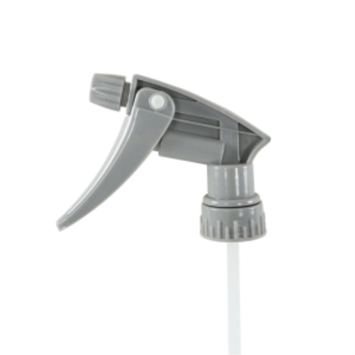 Chemical Resistant Trigger Sprayer Grey - 9.25" Tube – General Cleaning | Globe Commercial Products