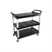Utlity Cart Large- Black 40"L x 19.75"W x 37H – Material Handling | Globe Commercial Products