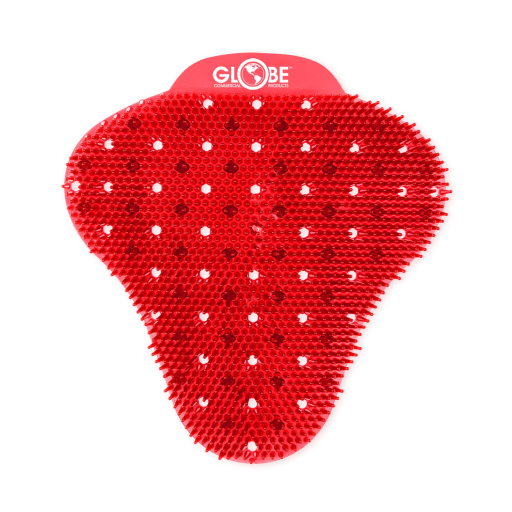 Aqu?s Heavy-Duty Anti-Splash Urinal Screens ? Red Tropical Fruit (pack of 2) – Washroom Care | Globe Commercial Products