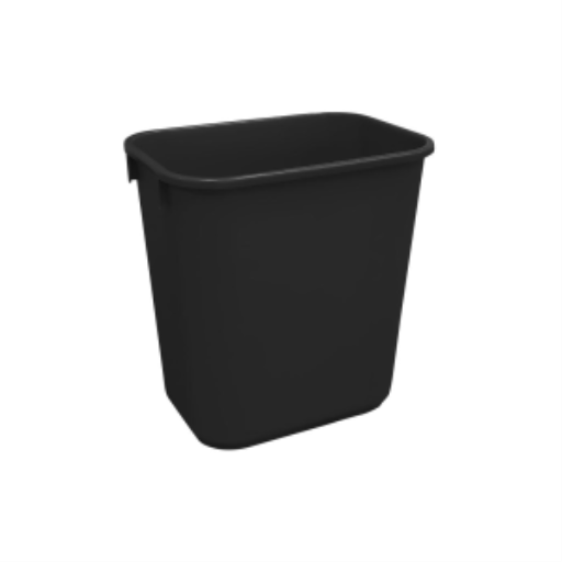 Soft Wastebasket 26L Black – Waste | Globe Commercial Products
